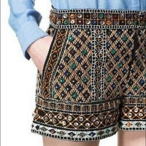 Zara Embellished Shorts